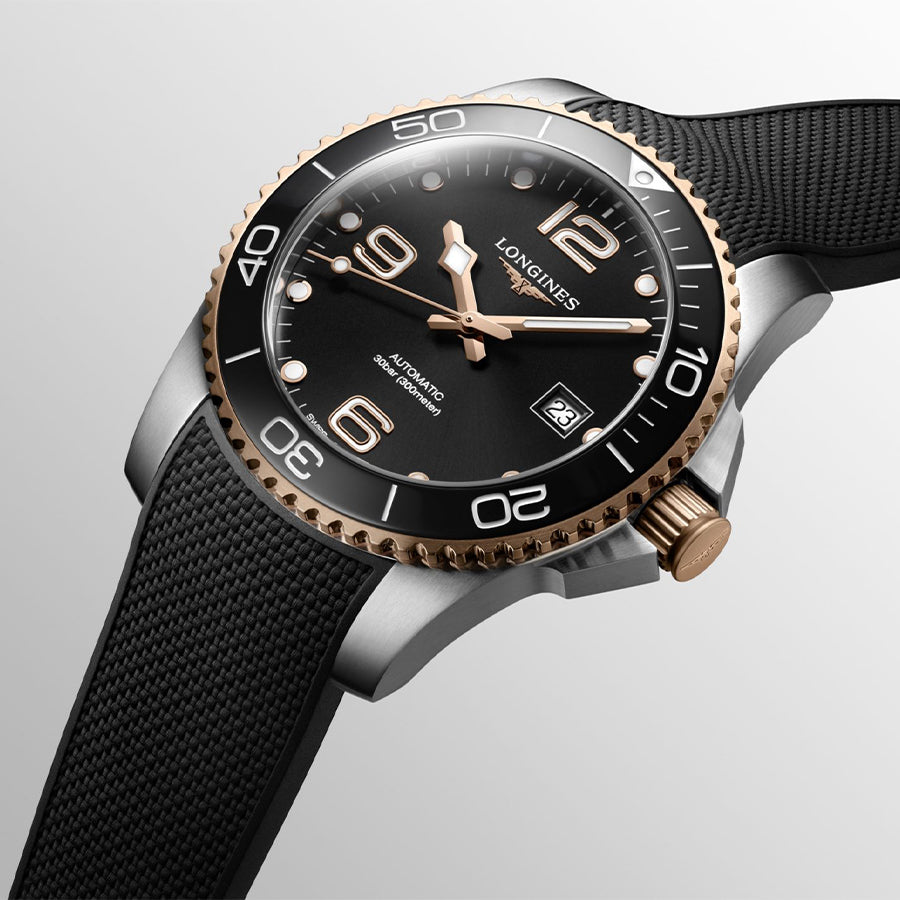 L37813589-Longines Men's L3.781.3.58.9 HydroConquest  Black Dial Watch