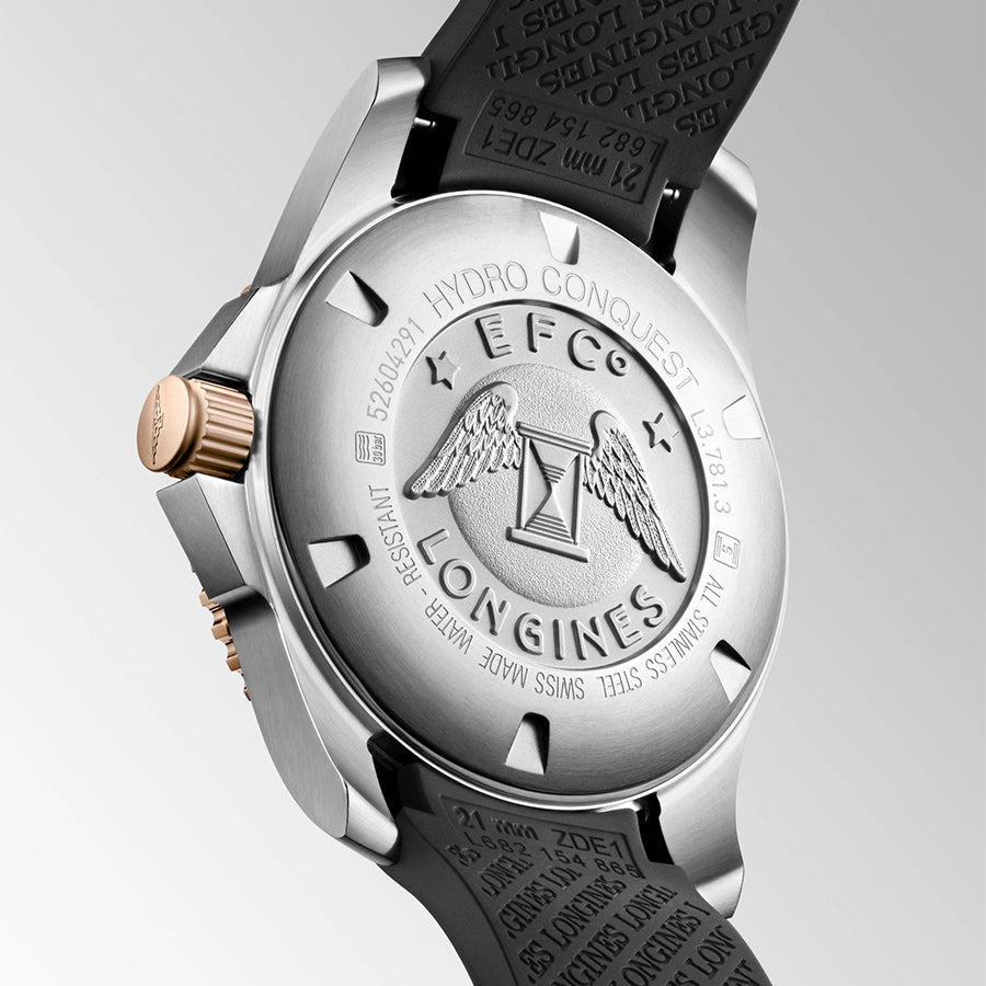 L37813589-Longines Men's L3.781.3.58.9 HydroConquest  Black Dial Watch