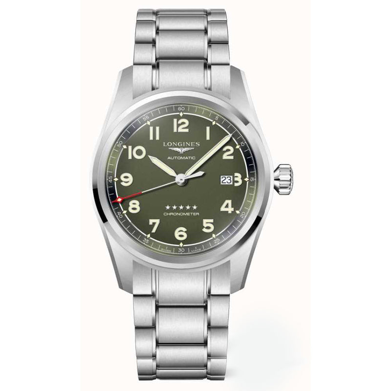 L38104036-Longines Men's L3.810.4.03.6 Spirit Green Dial COSC Watch