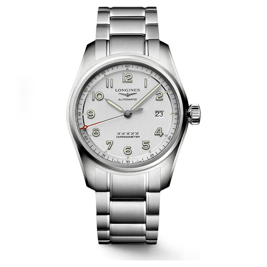 L38104736-Longines Men's L3.810.4.73.6 Spirit Silver Dial COSC Watch