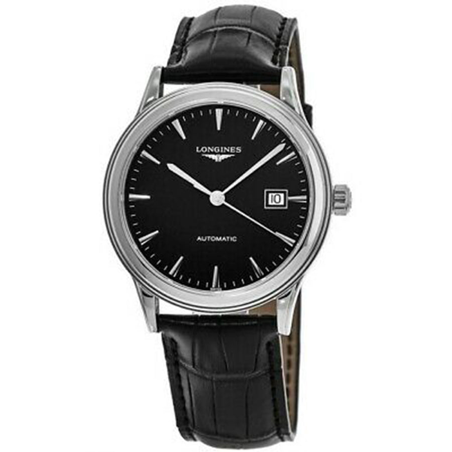 L49844522-Longines Men's L4.984.4.52.2 Flagship Black Dial Watch