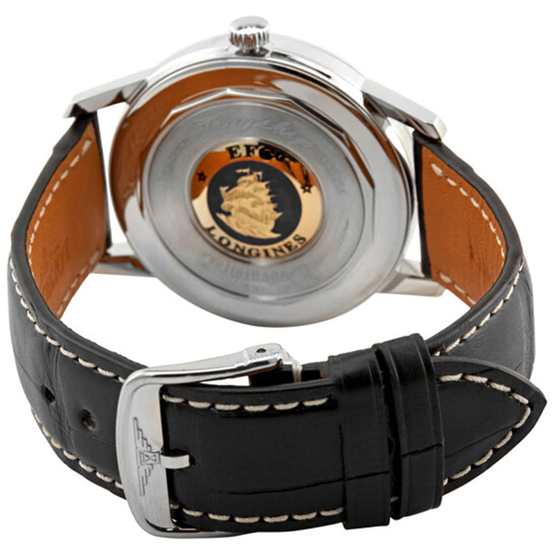 L47954580-Longines Men's L4.795.4.58.0 Heritage Black Dial Watch