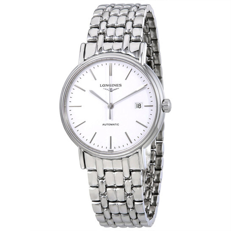 L49214126-Longines Men's L4.921.4.12.6 Presence White Dial Watch