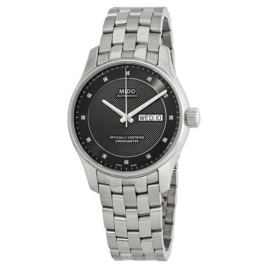 M0014311106692-Mido Men's M0014311106692 Belluna Black Dial Watch