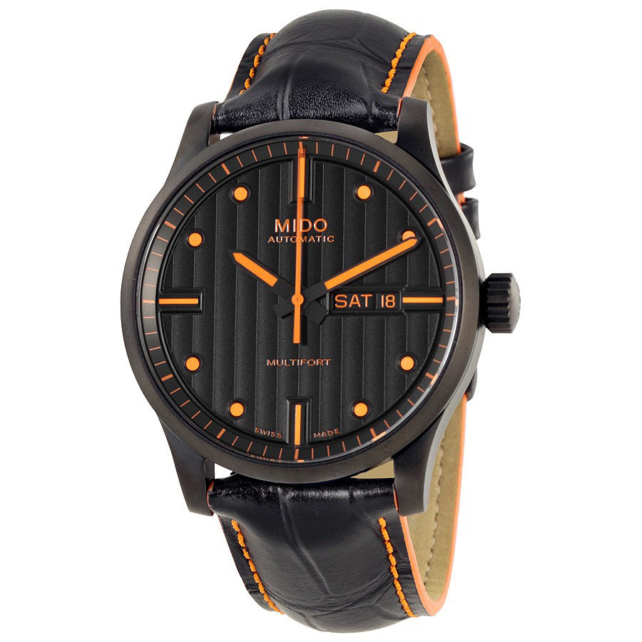 M0054303605180-Mido Men's M0054303605180 Multifort Black Dial Sp.Ed Watch