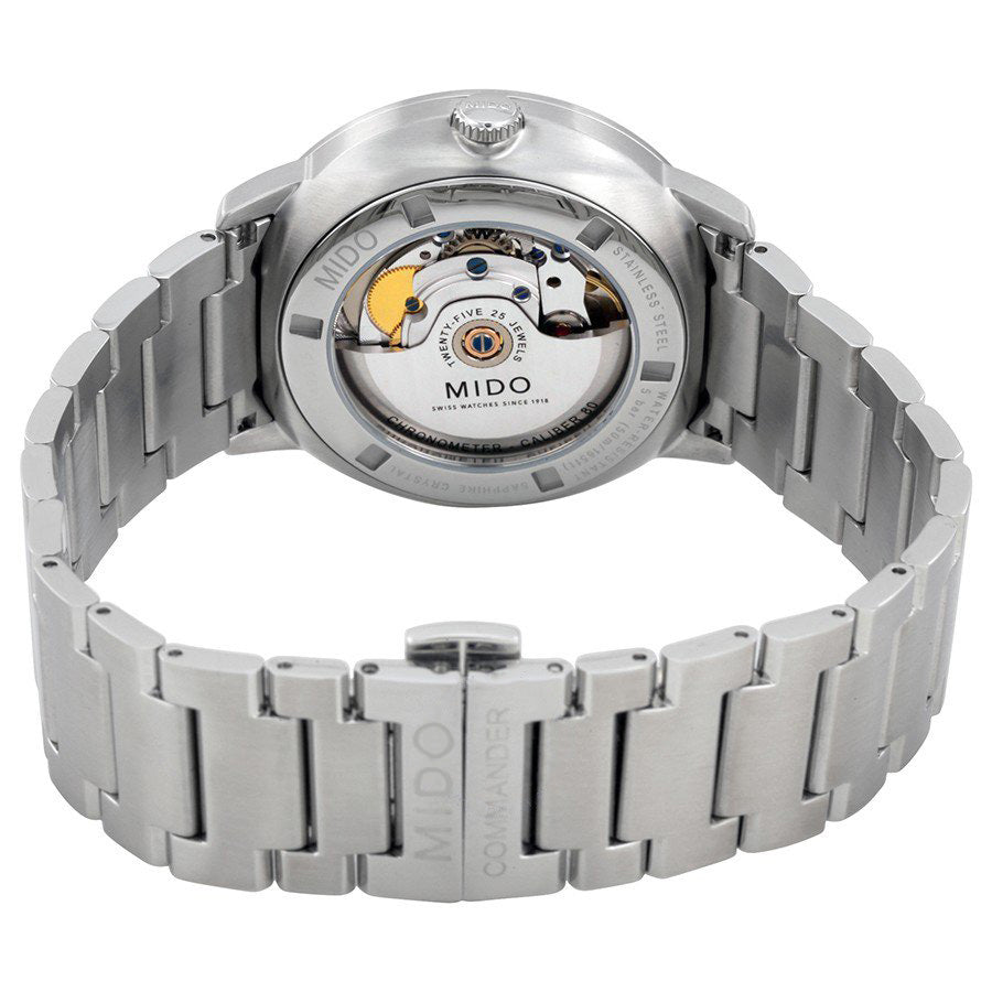 M0214311106101-Mido Men's M0214311106101 Commander Grey Dial Watch