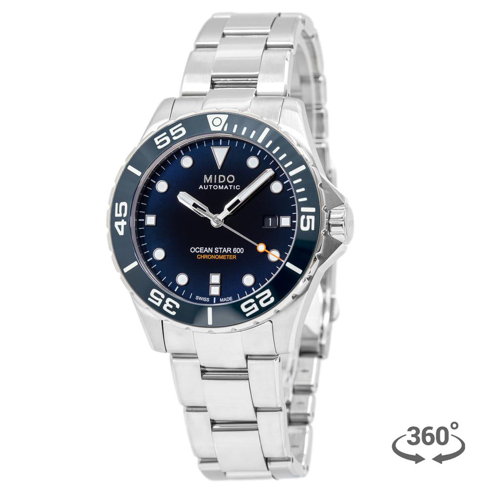 M0266081104101-Mido Men's M026.608.11.041.01 Ocean Star Chronometer Watch