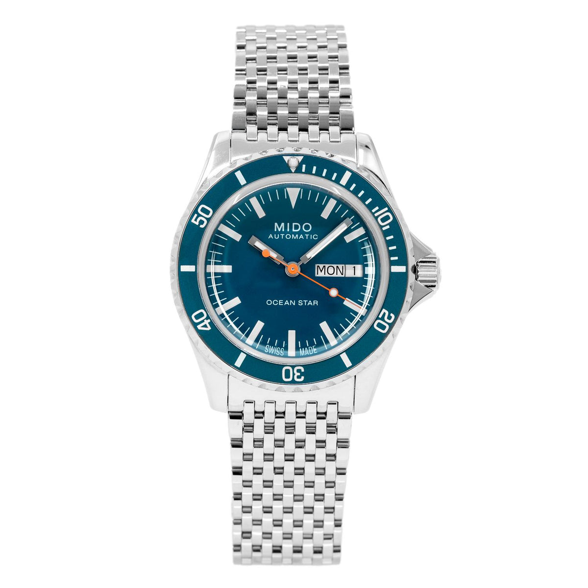 M0268301104100-Mido M026.830.11.041.00 Ocean Star Tribute Blue Dial Watch