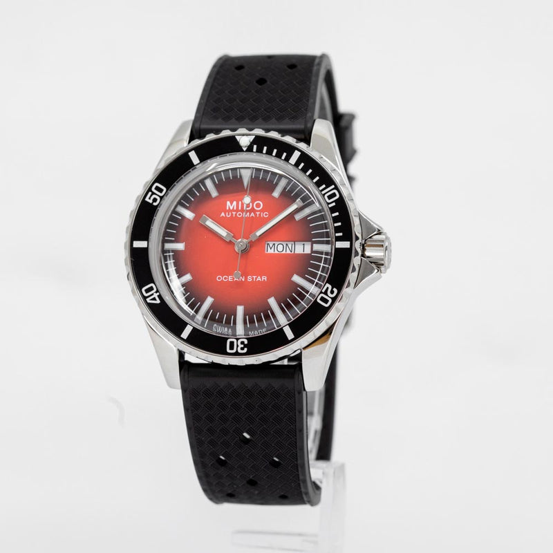 M0268301742100-Mido Men's M026.830.17.421.00 OacenStar Red Dial Watch
