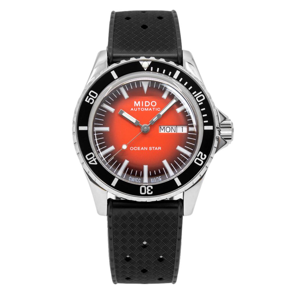 M0268301742100-Mido Men's M026.830.17.421.00 OacenStar Red Dial Watch