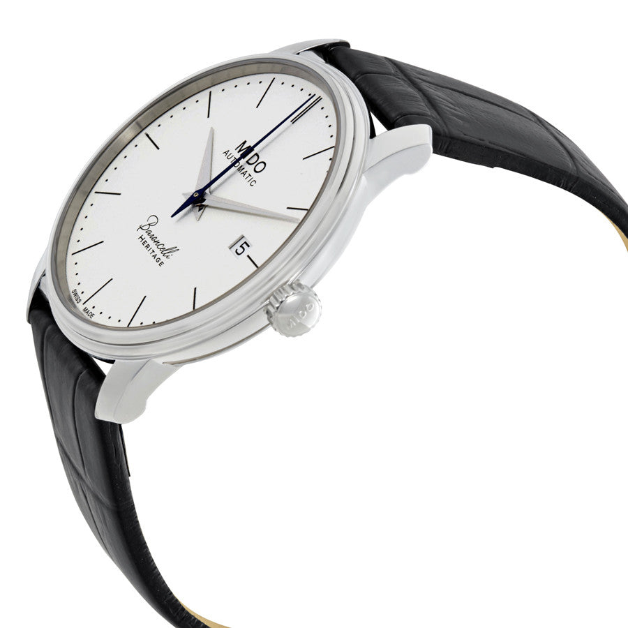 M0274071601000-Mido Men's M027.407.16.010.00 Baroncelli White Dial Watch