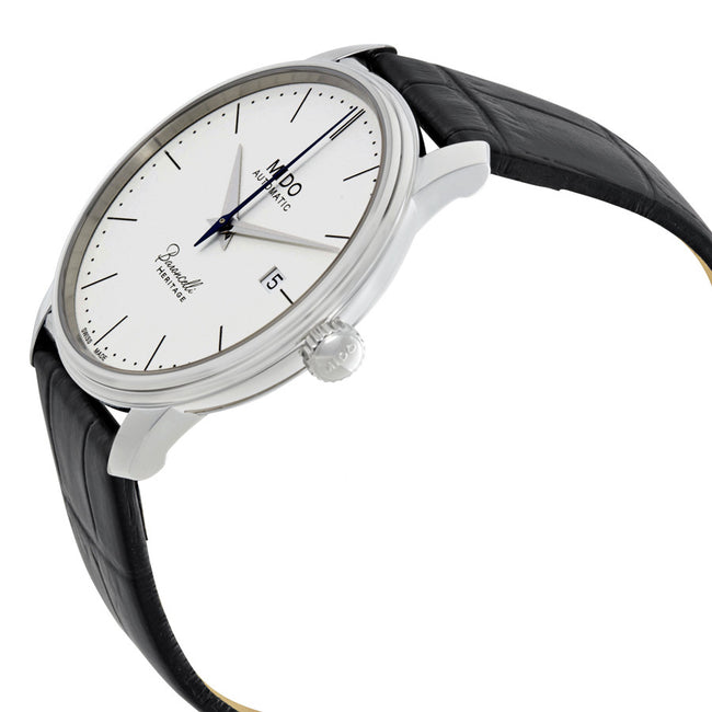 M0274071601000-Mido Men's M027.407.16.010.00 Baroncelli White Dial Watch