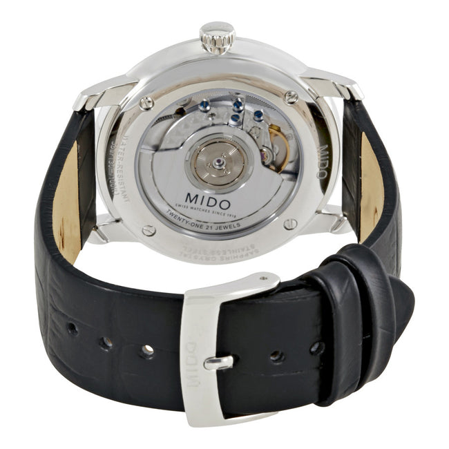 M0274071601000-Mido Men's M027.407.16.010.00 Baroncelli White Dial Watch