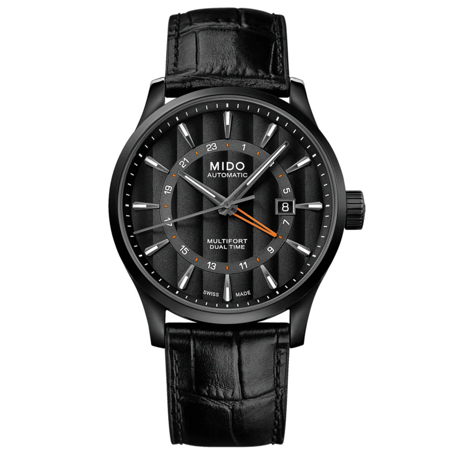 M0384293605100-Mido Men's M038.429.36.051.00 Multifort Dual Time Watch