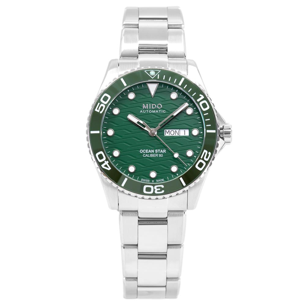M0424301109100-Mido Men's M042.430.11.091.00 Ocean Star Green Dial Watch