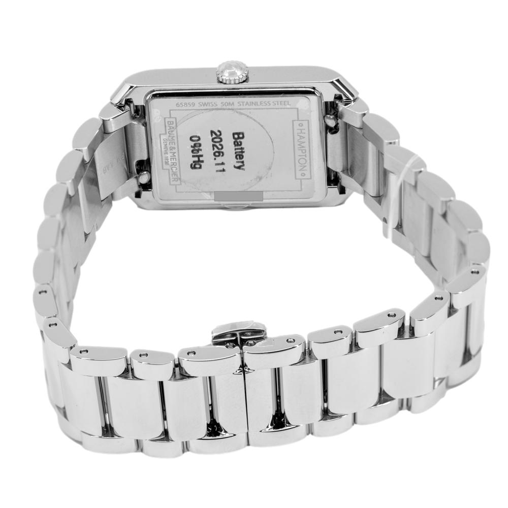 M0A10473-Baume&Mercier Ladies M0A10473 Hampton Rectangular Watch