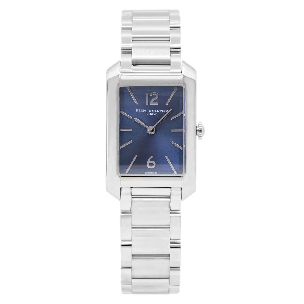 M0A10476-Baume&Mercier Ladies M0A10476 Hampton Blue Dial Watch 