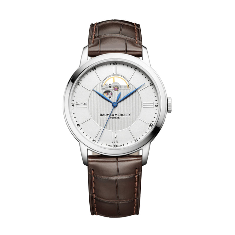 M0A10524-Baume&Mercier Men's M0A10524 Classima Silver Dial Watch 