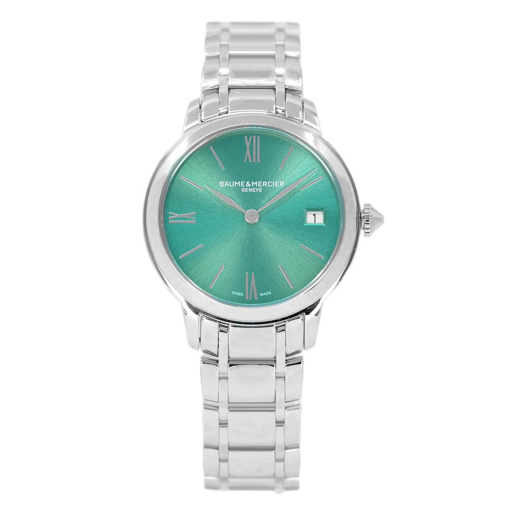 M0A10609-Baume & Mercier Ladies M0A10609 Classima Green Dial Watch