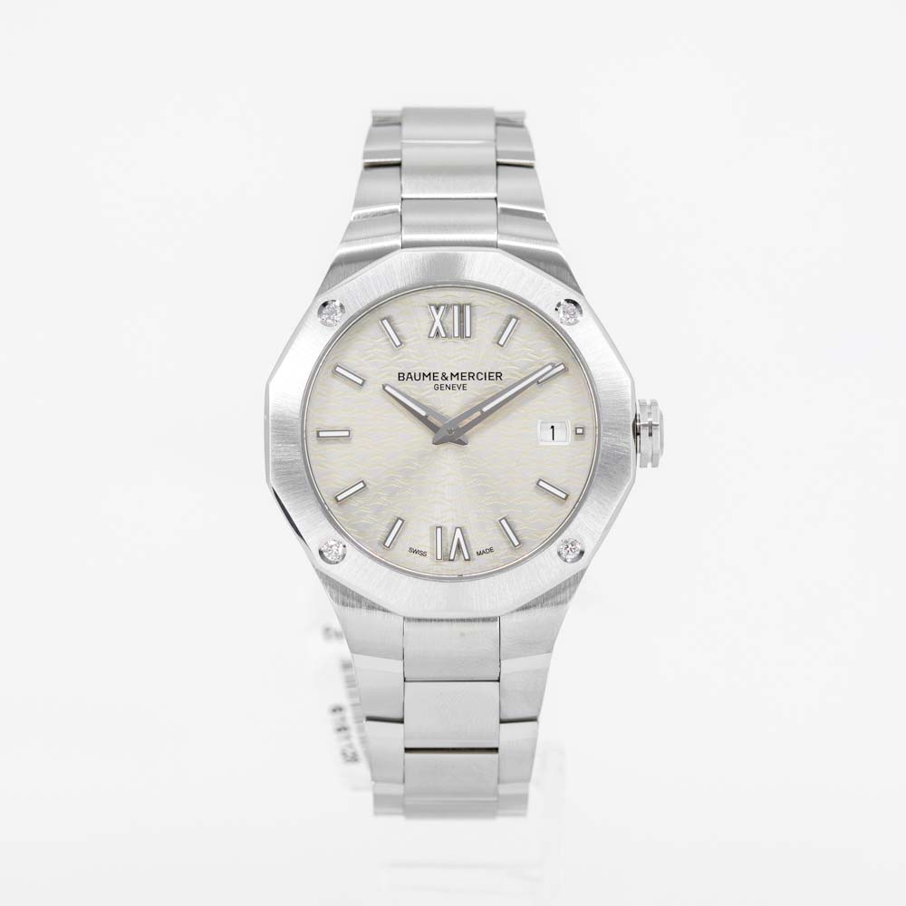 M0A10614-Baume & Mercier Ladies M0A10614 Riviera Silver Dial Watch