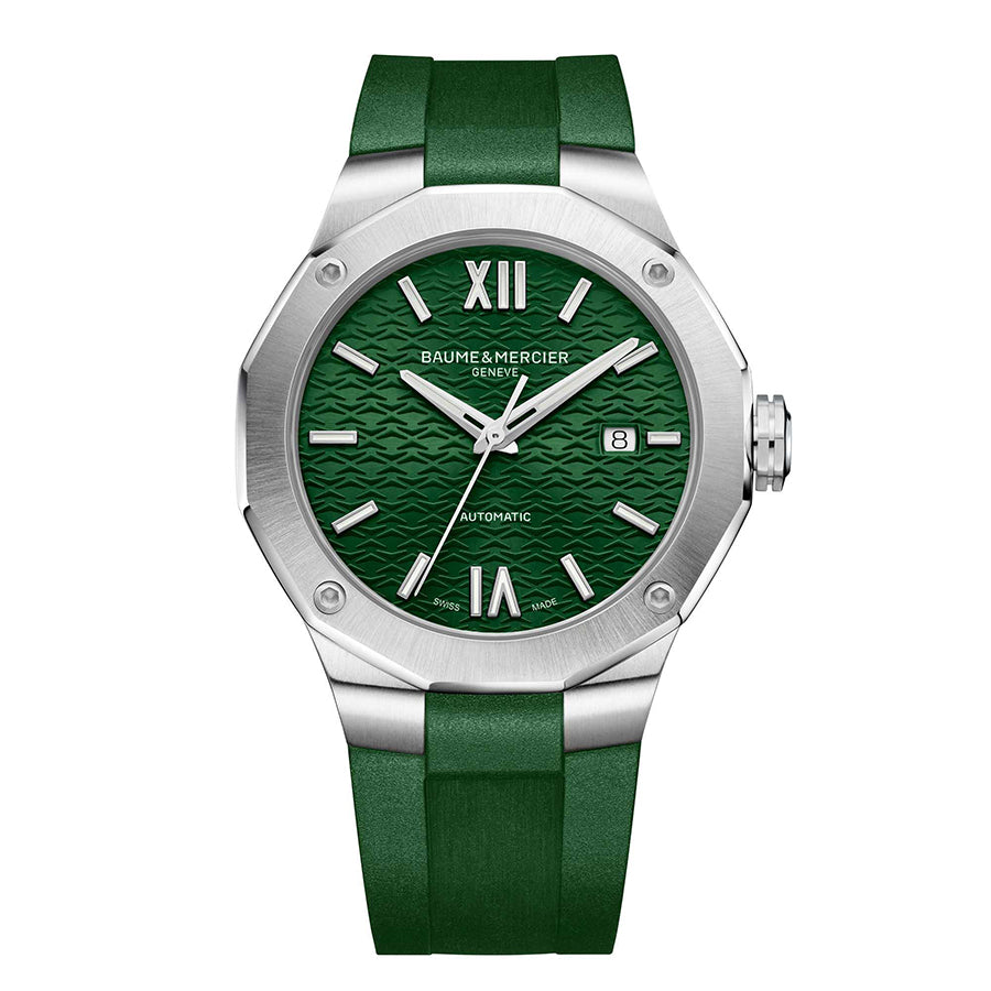 M0A10618-Baume&Mercier Men's M0A10618 Riviera Green Dial Watch