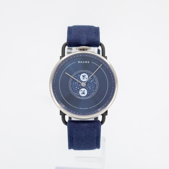 M0A10637-Baume & Mercier Men's M0A10637 Moon Phase Blue Watch