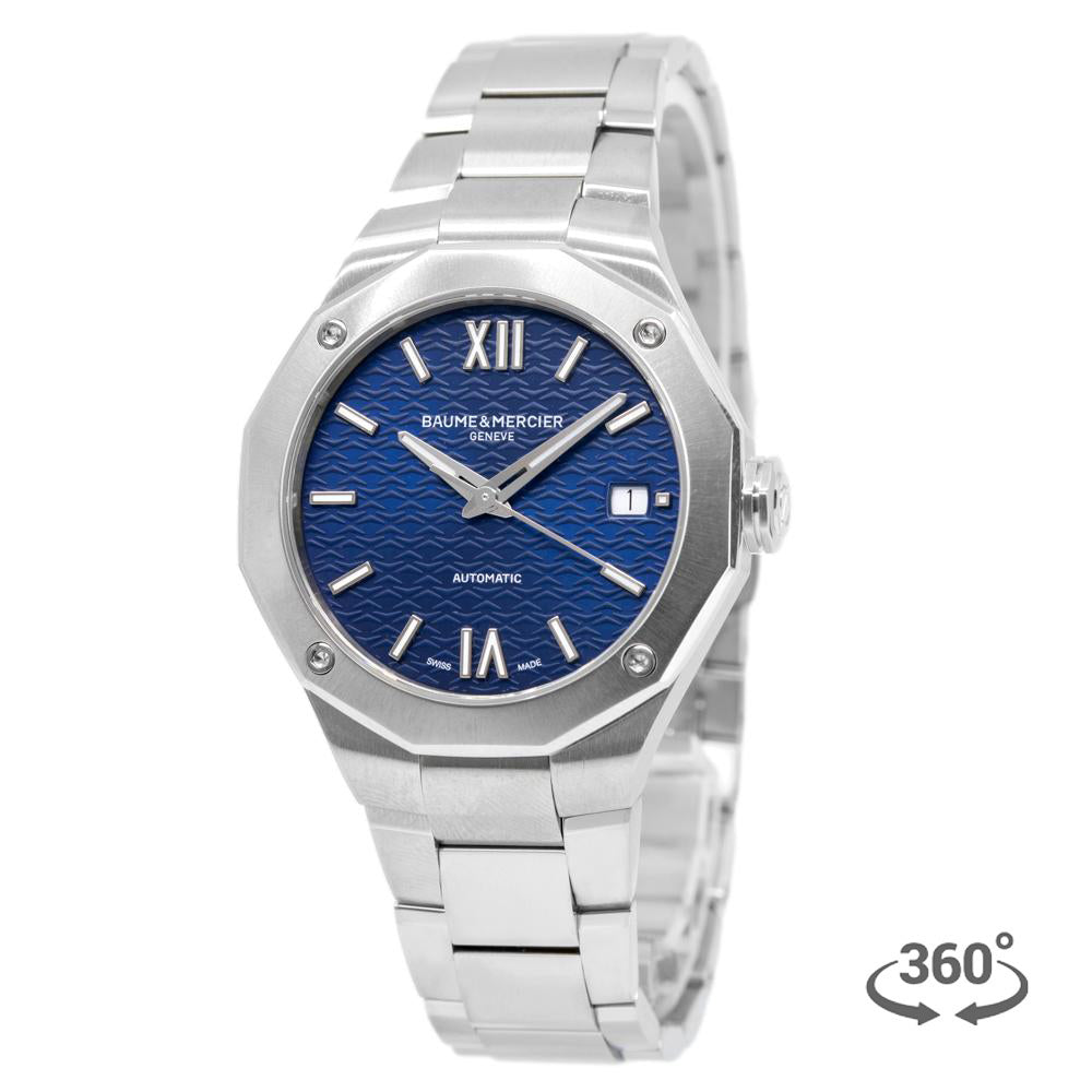 M0A10679-Baume&Mercier Ladies M0A10679 Riviera Blue Dial Watch