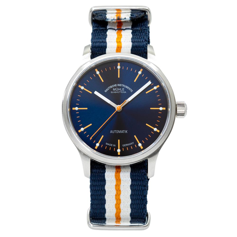 M1-40-72-NB-Muhle Glashutte Men's M1-40-72-NB  Panova Blue Dial Watch