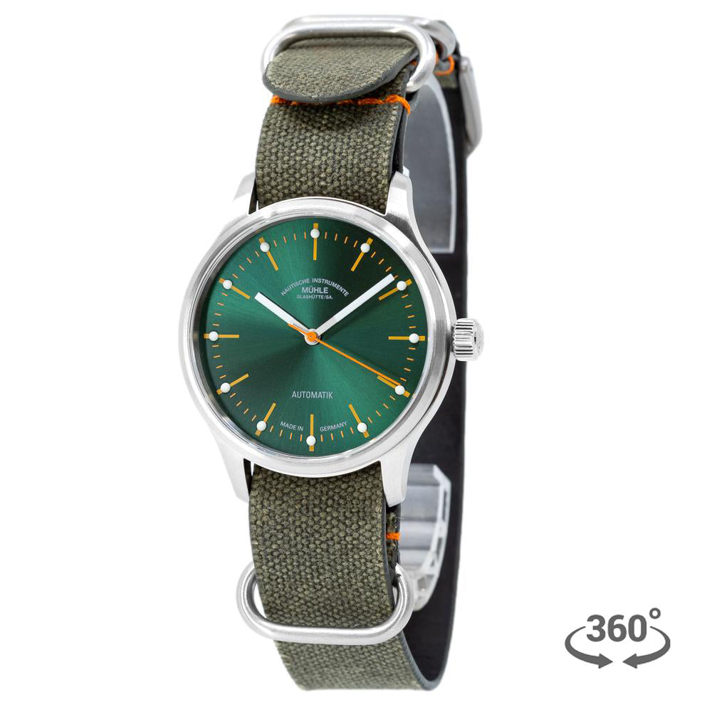 M1-40-76-NB-Muhle Glashutte Men's M1-40-76-NB Panova Green Dial Watch