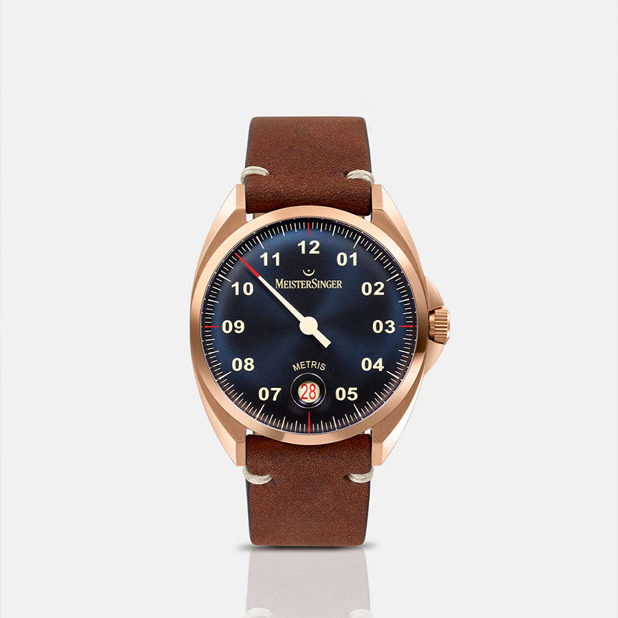 ME917BR-MeisterSinger Men's ME917BRBl Metris Blue Dial Watch