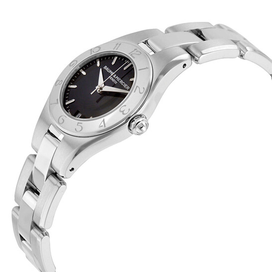 MOA10010-Baume&Mercier Ladies 10010 Linea Black Dial Watch