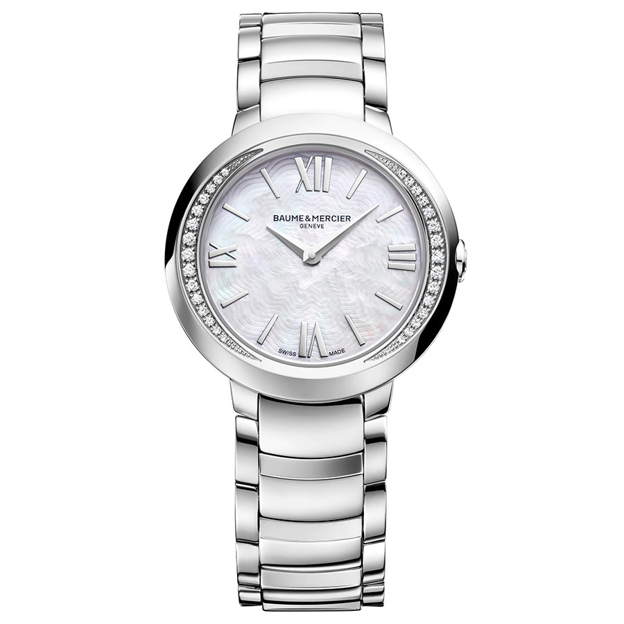MOA10160-Baume&Mercier Ladies 10160 Promesse Diamond Set Watch