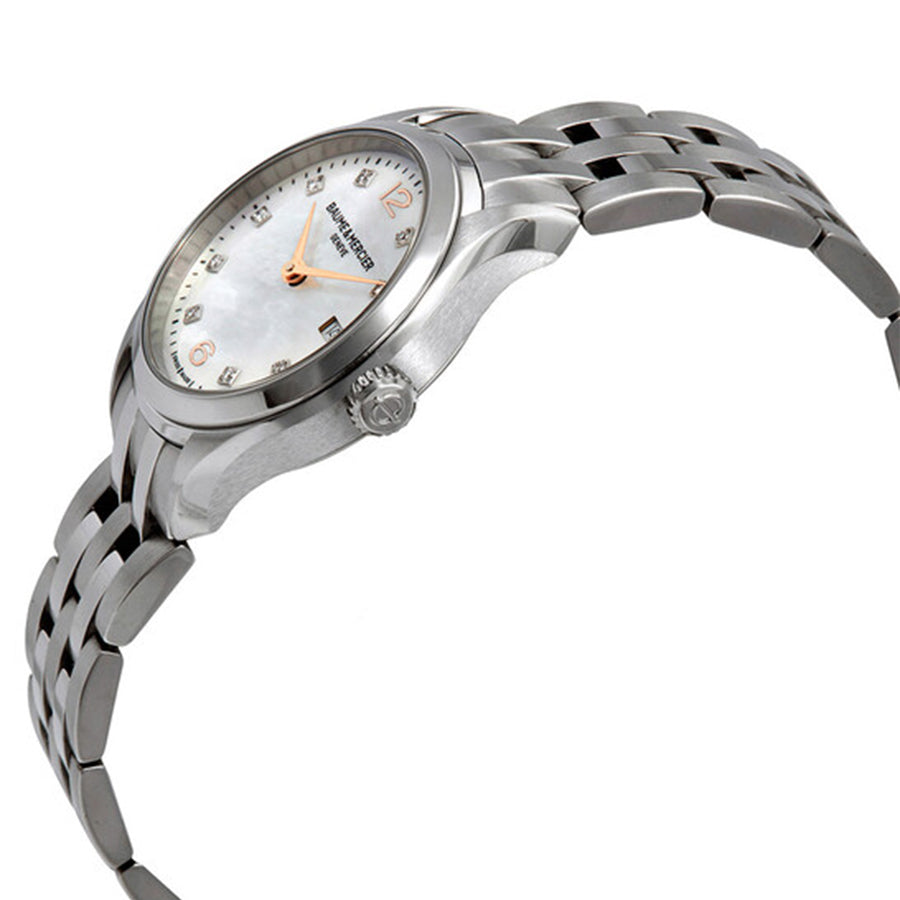 MOA10176-Baume&Mercier Ladies 10176 Clifton Diamond Set Watch