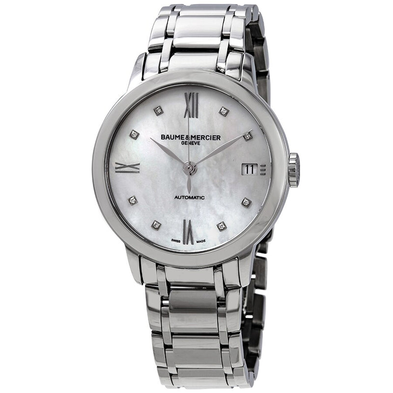 MOA10496-Baume&Mercier Ladies 10496 Classima Diamond Set Date Watch