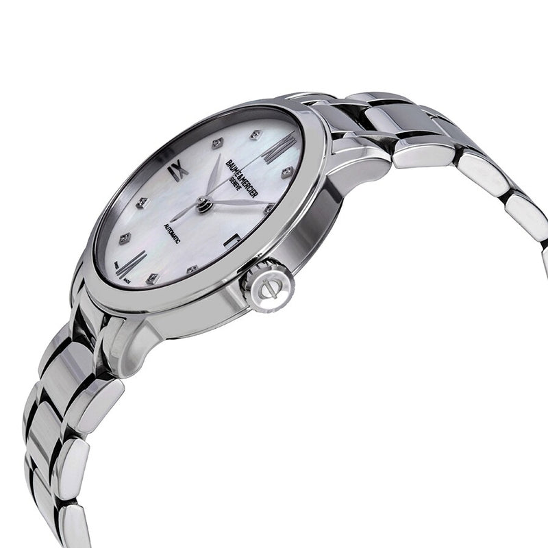 MOA10496-Baume&Mercier Ladies 10496 Classima Diamond Set Date Watch