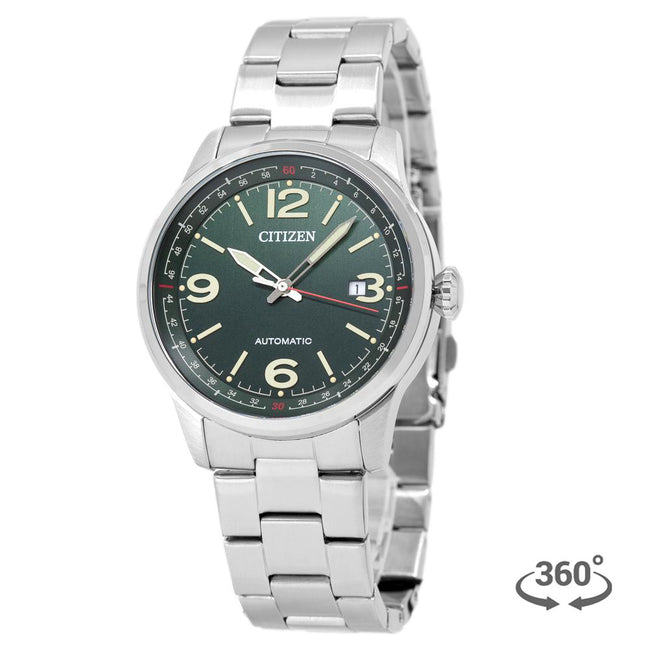 NJ0160-87X-Citizen Men's NJ0160-87X Green Dial Auto Watch