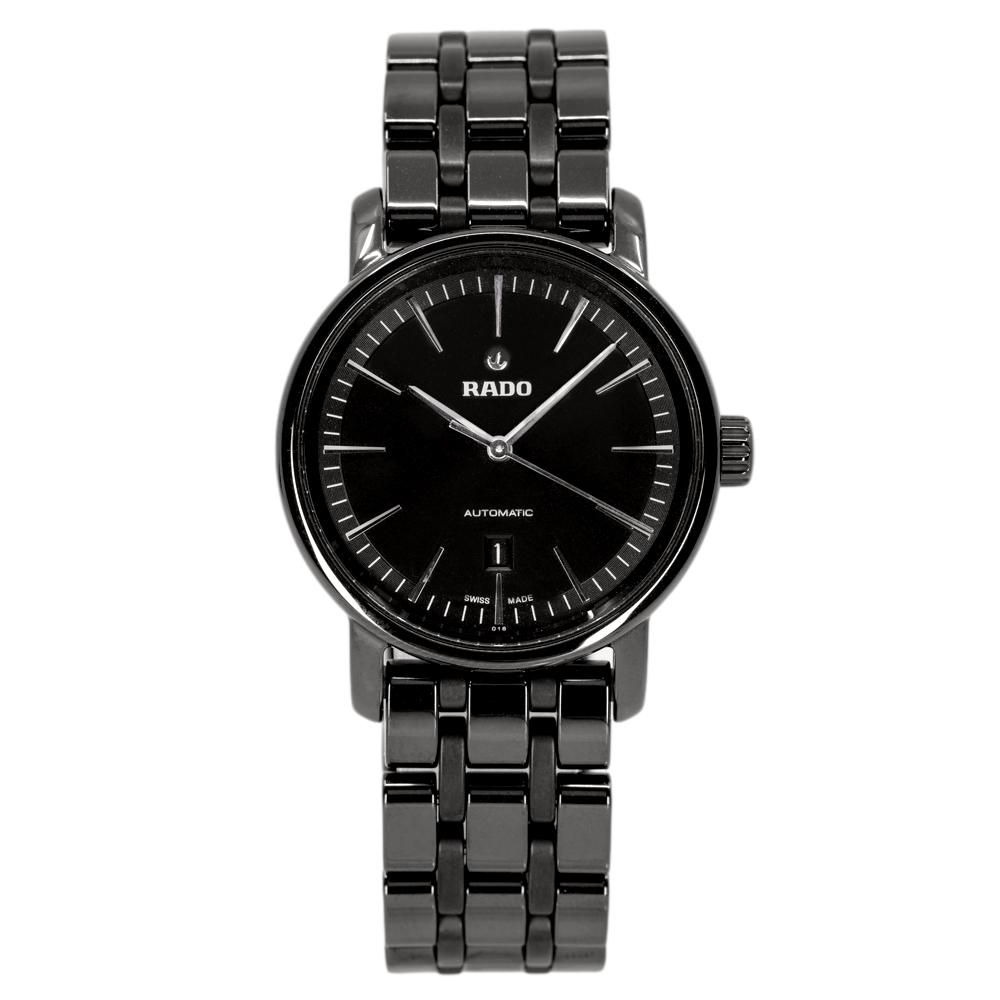 R14043182-Rado Men's R14043182 Diamaster Black Dial Watch