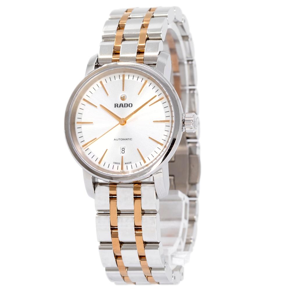 R14050103-Rado Ladies R14050103 Diamaster Two-Tone Silver Dial Watch