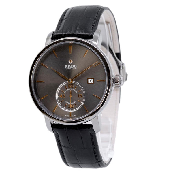 Rado Men s R14053106 Diamaster Black Dial COSC Watch