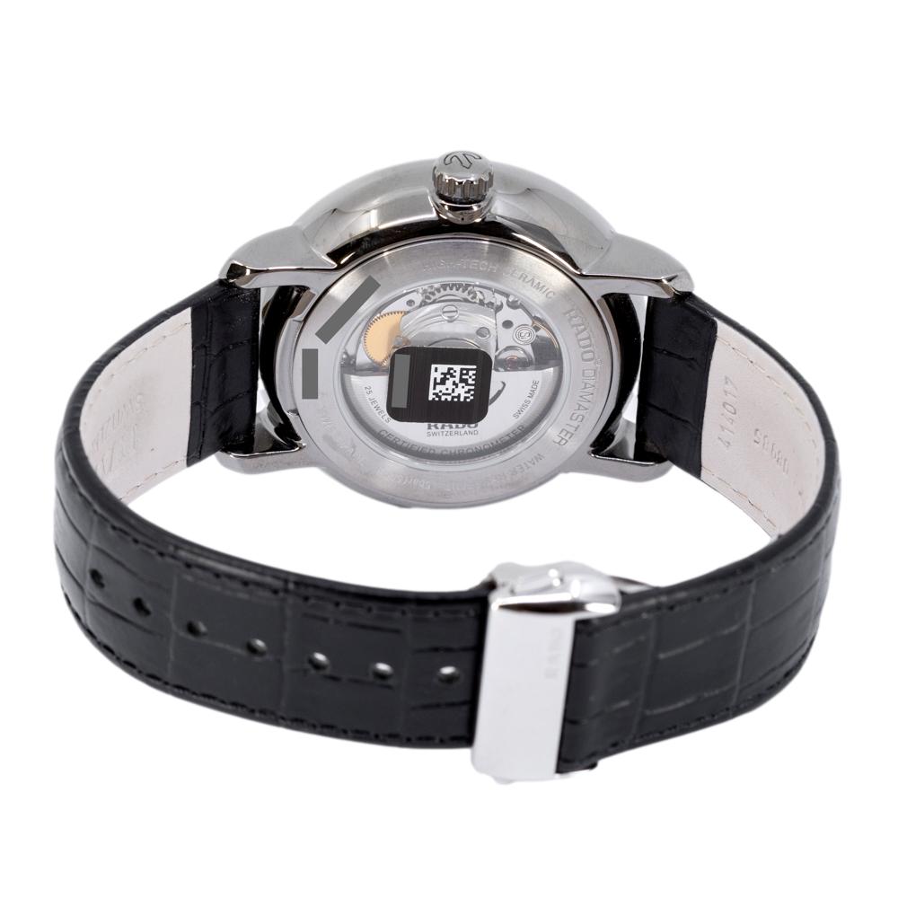 R14053106-Rado Men's R14053106 Diamaster Black Dial COSC Watch