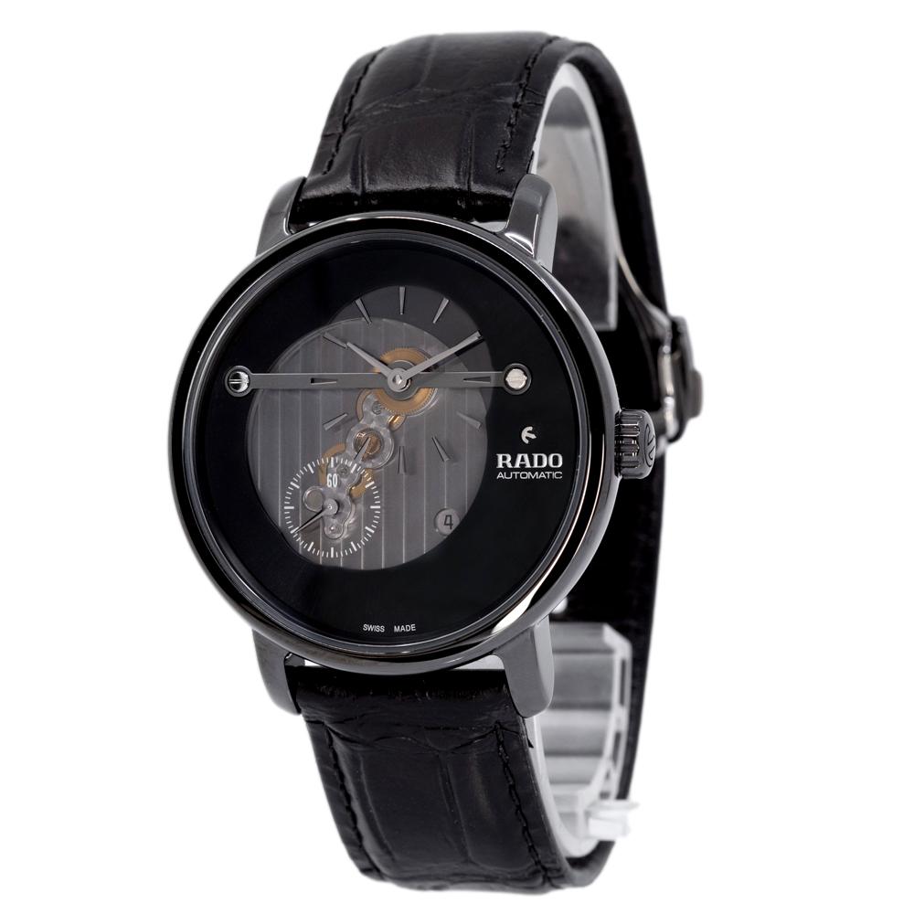 R14060156-Rado Men's R14060156 Diamaster Black Dial Auto Watch