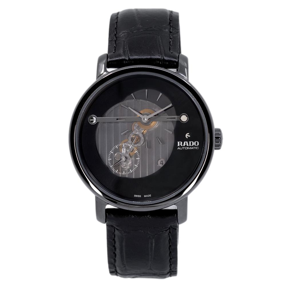 R14060156-Rado Men's R14060156 Diamaster Black Dial Auto Watch