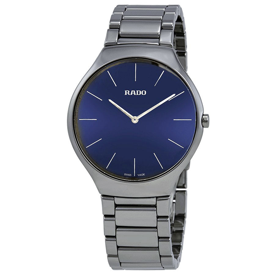 Rado Men's R27955022 True Thinline Blue Dial Watch