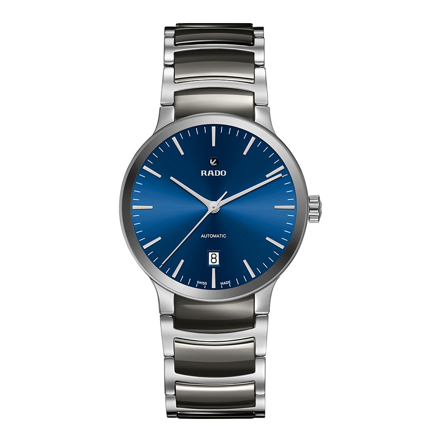 R30010202- Rado Men's R30010202 Centrix Blue Dial Watch