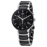 R30130152-Rado Men's R30130152 Centrix Chronograph Black Dial Watch