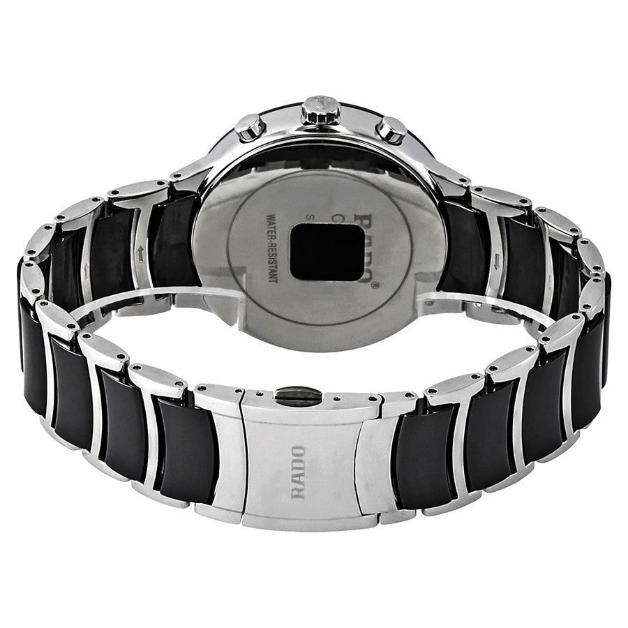 R30130152-Rado Men's R30130152 Centrix Chronograph Black Dial Watch