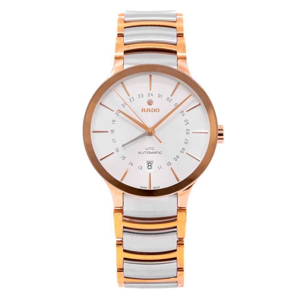 R30162013-Rado Men's R30162013 Centrix GMT White Dial  Watch