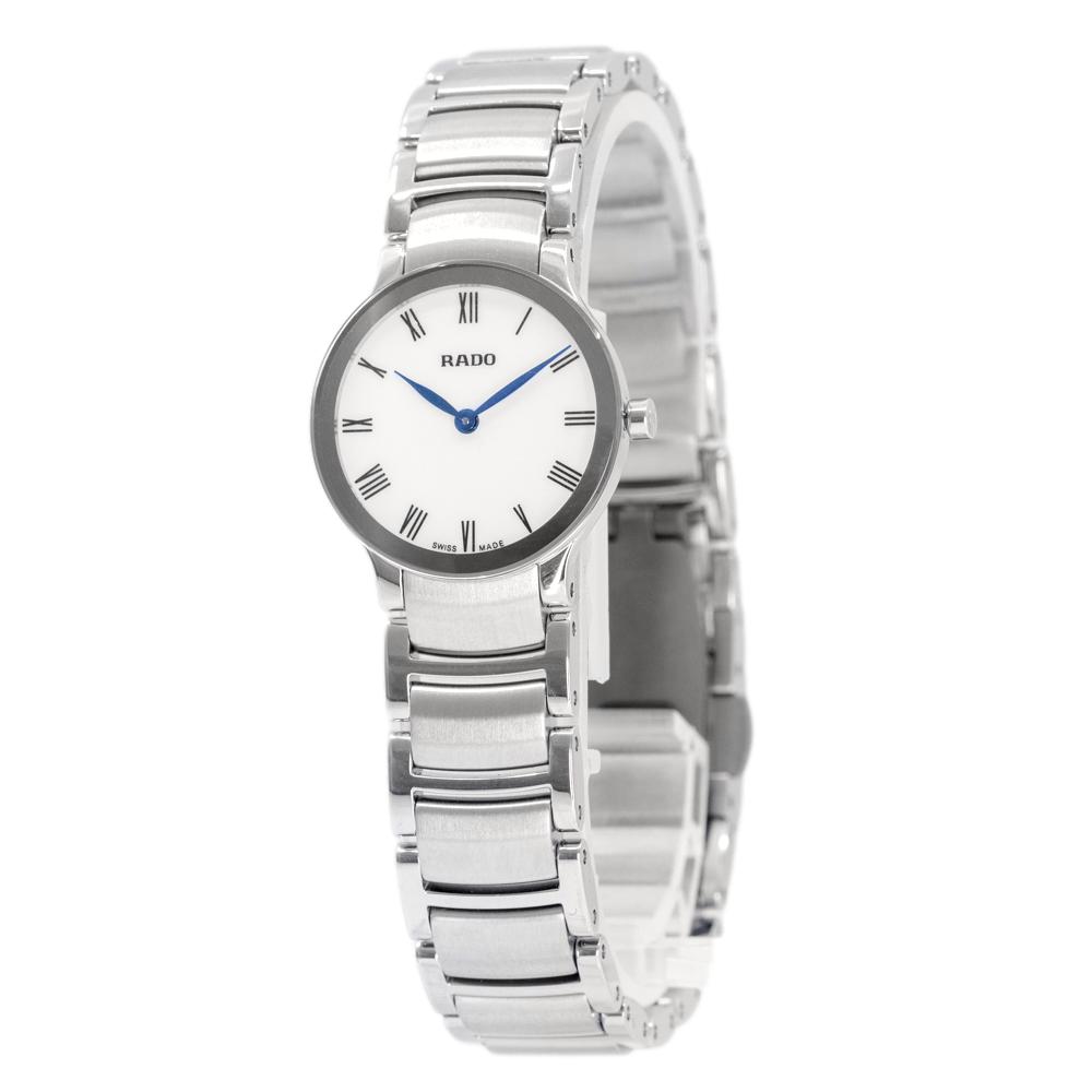 R30185013-Rado Ladies R30185013 Centrix White Dial Watch