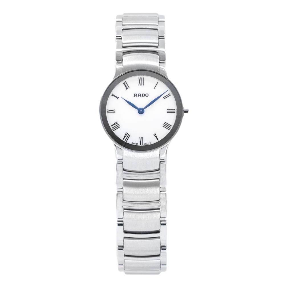 R30185013-Rado Ladies R30185013 Centrix White Dial Watch