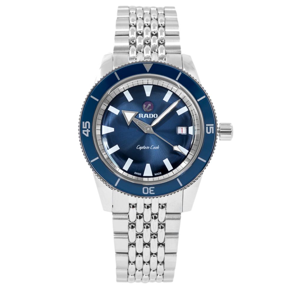 R32505208-Rado Men's R32505208 Captain Cook Blue Dial Watch